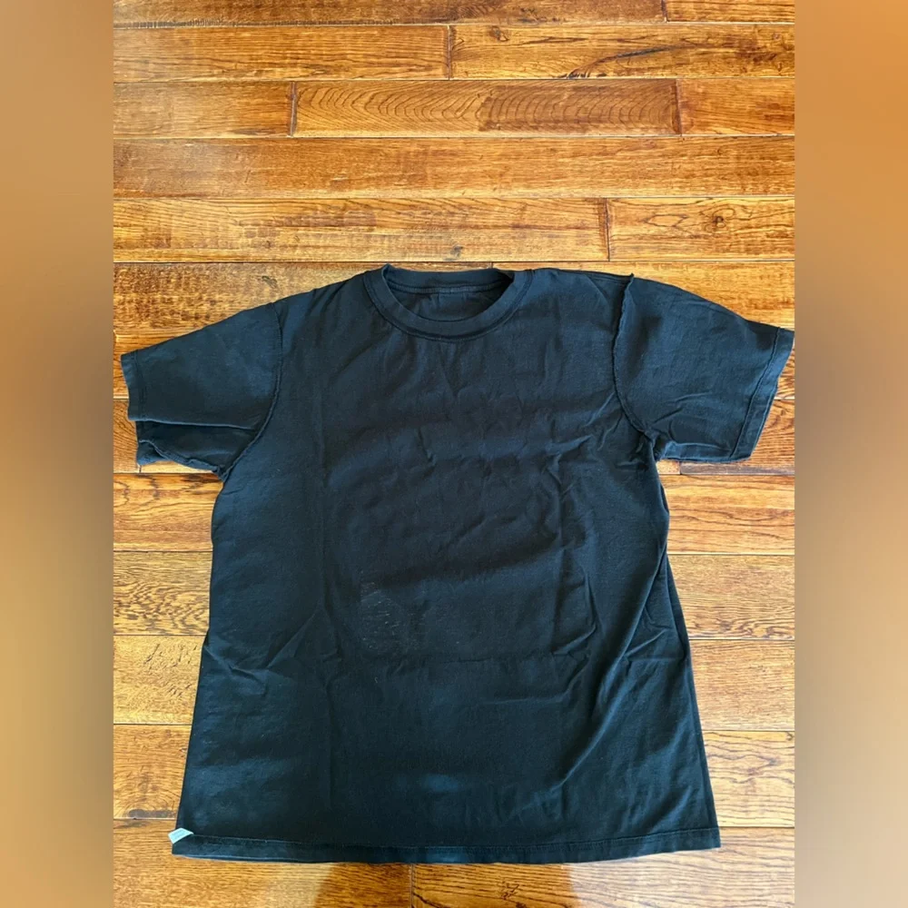 Japan Samurai Graphic T-Shirt Short Sleeves Unisex Black Size L
